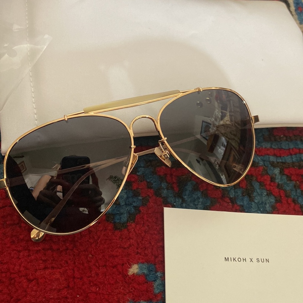 MIKOH X SUN AVIATOR HNL POLARIZED SUNGLASSES NWT $325
